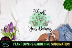 PLANT LOVER SUBLIMATION DESIGN I GARDEN QUOTES SUBLIMATION PNG