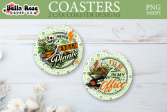 Houseplants | Car Coaster Keychain Sublimation Product Image 1
