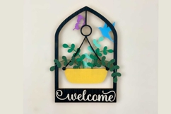 Hanging Planters Arch Key Holder Laser Cut Files &amp; SVG Files Product Image 2