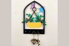 Hanging Planters Arch Key Holder Laser Cut Files &amp; SVG Files Product Image 4