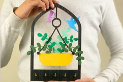 Hanging Planters Arch Key Holder Laser Cut Files &amp; SVG Files Product Image 6