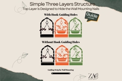 Hanging Planters Arch Key Holder Laser Cut Files &amp; SVG Files Product Image 7