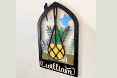 Hanging Planters Arch Key Holder Laser Cut Files &amp; SVG Files Product Image 4