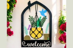 Hanging Planters Arch Key Holder Laser Cut Files &amp; SVG Files Product Image 8