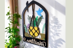 Hanging Planters Arch Key Holder Laser Cut Files &amp; SVG Files Product Image 9