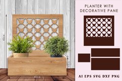 Planter with a lattice panel with hearts. DIY home decor Product Image 1