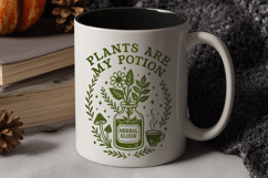 Plants Are My Potion SVG | Herbal Witch PNG | Botanical Art Product Image 3