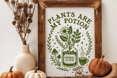 Plants Are My Potion SVG | Herbal Witch PNG | Botanical Art Product Image 2