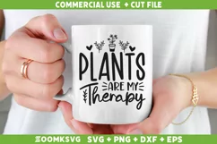 Plants are my therapy SVG, Plant SVG, Plant Lover SVG Product Image 2