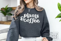 Plants and Coffee SVG - Plant Coffee Lover SVG Plant Lady Product Image 3
