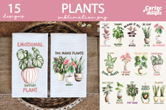 Plants Kitchen Towel Sublimation, Plant Sublimation