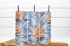 Rose tumbler sublimation wraps. Tumbler bundle 20 Oz PNG Product Image 3