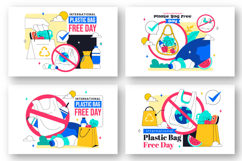 10 Plastic Bag Free Day Illustration Product Image 2