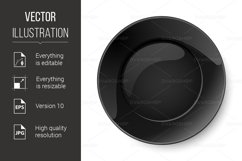 Round black plate Product Image 1