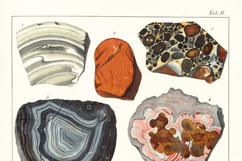 24 Vintage Mineralogy Geology Plates High Res Image Bundle Product Image 3
