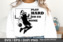 Basketball SVG Design - My Heart is on That Court Product Image 6