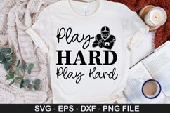Play Hard Play Hard 5 SVG - Football Design Product Image 1