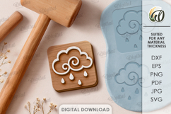 Play Dough Stamp Laser Cut. Kids Toy SVG Product Image 1