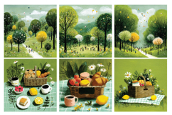 Playfull Spring Digital Paper Pack Vol.2, 20 PNG &amp; JPEG Product Image 5