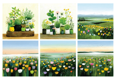 Playfull Spring Digital Paper Pack Vol.2, 20 PNG &amp; JPEG Product Image 7