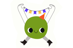 Cute Birthday Monsters Digital Product Image 2