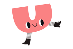 Cute Geometric Shapes Clipart Hand Drawn Abstract Characters Product Image 6