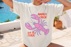 Playful Amalfi Catch PNG, Italian Summer Design Product Image 2