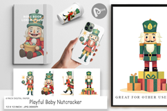 Digital Paper Baby Nutcracker Fun Product Image 1