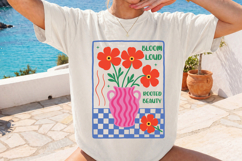 Playful Bloom Loud PNG, Floral Aesthetic Design Product Image 2