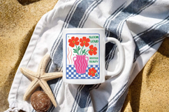 Playful Bloom Loud PNG, Floral Aesthetic Design Product Image 5