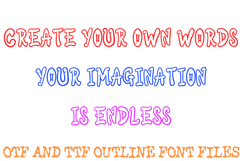 Playful Cartoon Font Comic Doodle Lettering ABC OTF Type Product Image 3