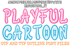 Playful Cartoon Font Comic Doodle Lettering ABC OTF Type by Squeeb Creative