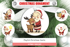 Ornament Playful Christmas Santa Product Image 1