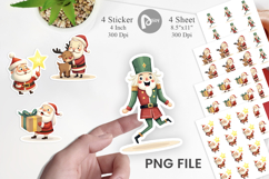 Playful Christmas Santa Sticker Product Image 1