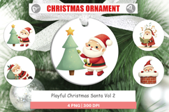 Ornament Playful Christmas Santa Product Image 1