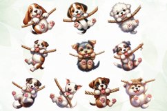 Playful Dog Sublimation Clipart Product Image 4