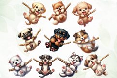 Playful Dog Sublimation Clipart Product Image 2