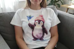 Gummy Penguin Ice Skating Sublimation Product Image 2