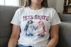 Gummy Penguin Ice Skating Sublimation Product Image 4