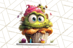 Colorful Monster Clipart PNG, Fun Halloween Png Product Image 2