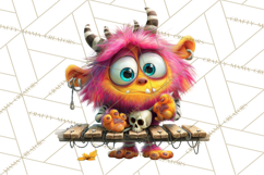 Colorful Monster Clipart PNG, Fun Halloween Png Product Image 3