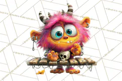 Colorful Monster Clipart PNG, Fun Halloween Png Product Image 3