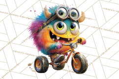 Colorful Monster Clipart PNG, Fun Halloween Png Product Image 5