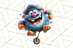 Colorful Monster Clipart PNG, Fun Halloween Png Product Image 2