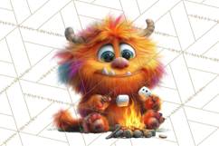 Colorful Monster Clipart PNG, Fun Halloween Png Product Image 5