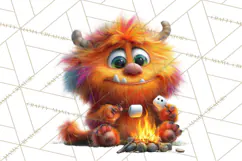 Colorful Monster Clipart PNG, Fun Halloween Png Product Image 5