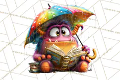 Colorful Monster Clipart PNG, Fun Halloween Png Product Image 2