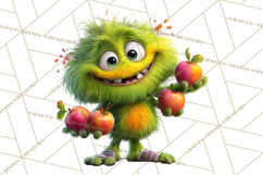 Colorful Monster Clipart PNG, Fun Halloween Png Product Image 3