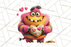 Colorful Monster Clipart PNG, Fun Halloween Png Product Image 4