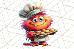 Colorful Monster Clipart PNG, Fun Halloween Png Product Image 5